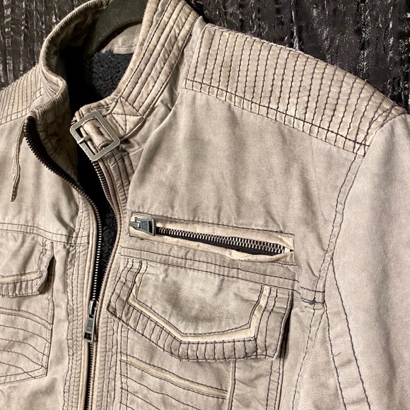 ✨FINAL PRICE🤑: Buckle Outerwear Embroidered Washed Jacket - Picture 10 of 16